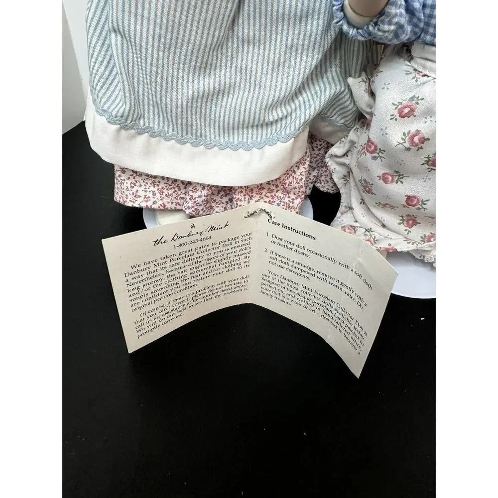Danbury Mint Is it Sweet Enough?‎ Porcelain Mother Daughter Dolls by Judy Belle